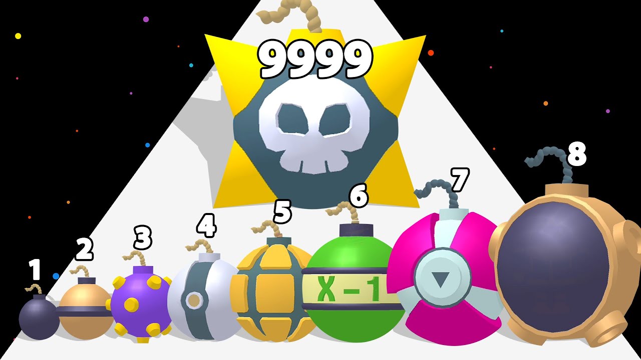 MERGE BOMBS 3D Level Up Bomb (Satisfying Merge Game! ASMR) YouTube