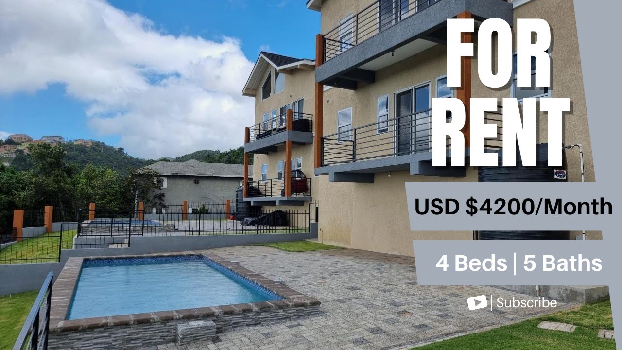 Townhouse For Rent Bellevue Drive, Kingston 19 USD 4200/month