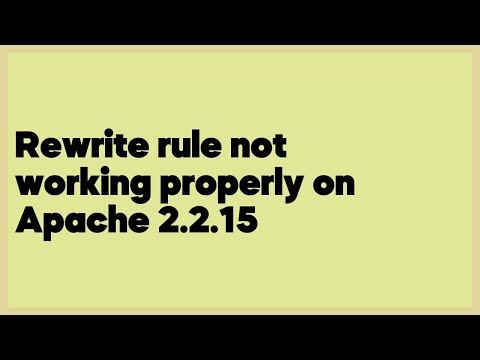 Rewrite rule not working properly on Apache 2.2.15  (1 answer)