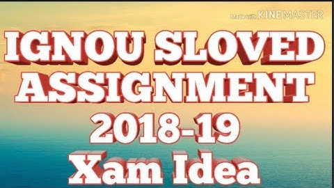 #EPS11#IGNOU#SOLVED#ASSIGNMENT#2018_19