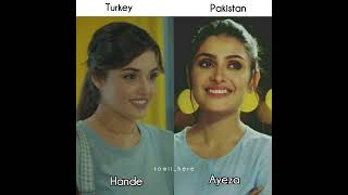 pakistan🇵🇰  VS Turkey🇹🇷 #celebrities# ayezakhan#sajalaly#haniaamir#kinzahsahmi