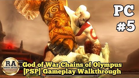 God of War Chains of Olympus [PSP] Gameplay Walkthrough PC Part 5 BOSS FIGHT CHARON