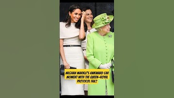 Meghan Markle’s Awkward Car Moment with the Queen—Royal Protocol FAIL? #meganmarkle #royalnews