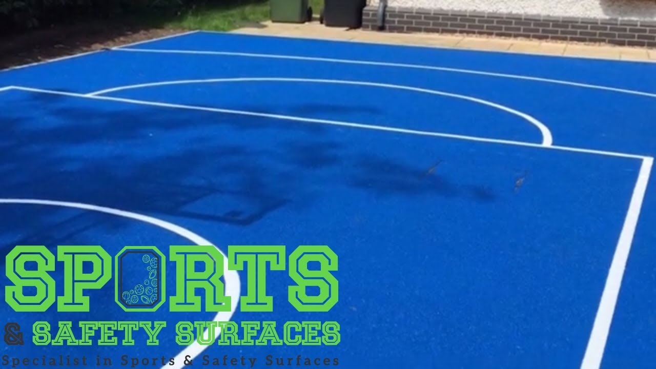 MUGA Court Surfacing Installation in Cheadle, Cheshire | Polymeric Surface Installation