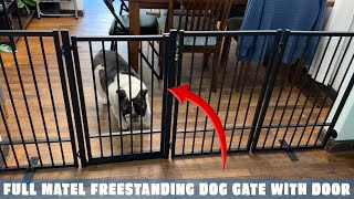 Unboxing the Full Metal Freestanding Dog Gate by SNUOWU | Perfect for Indoor & Outdoor Use!