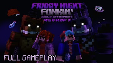 FNF VS. FNAF 1 Minecraft Mix - WEEK B UPDATE, PLAYABLE! (Official Gameplay)