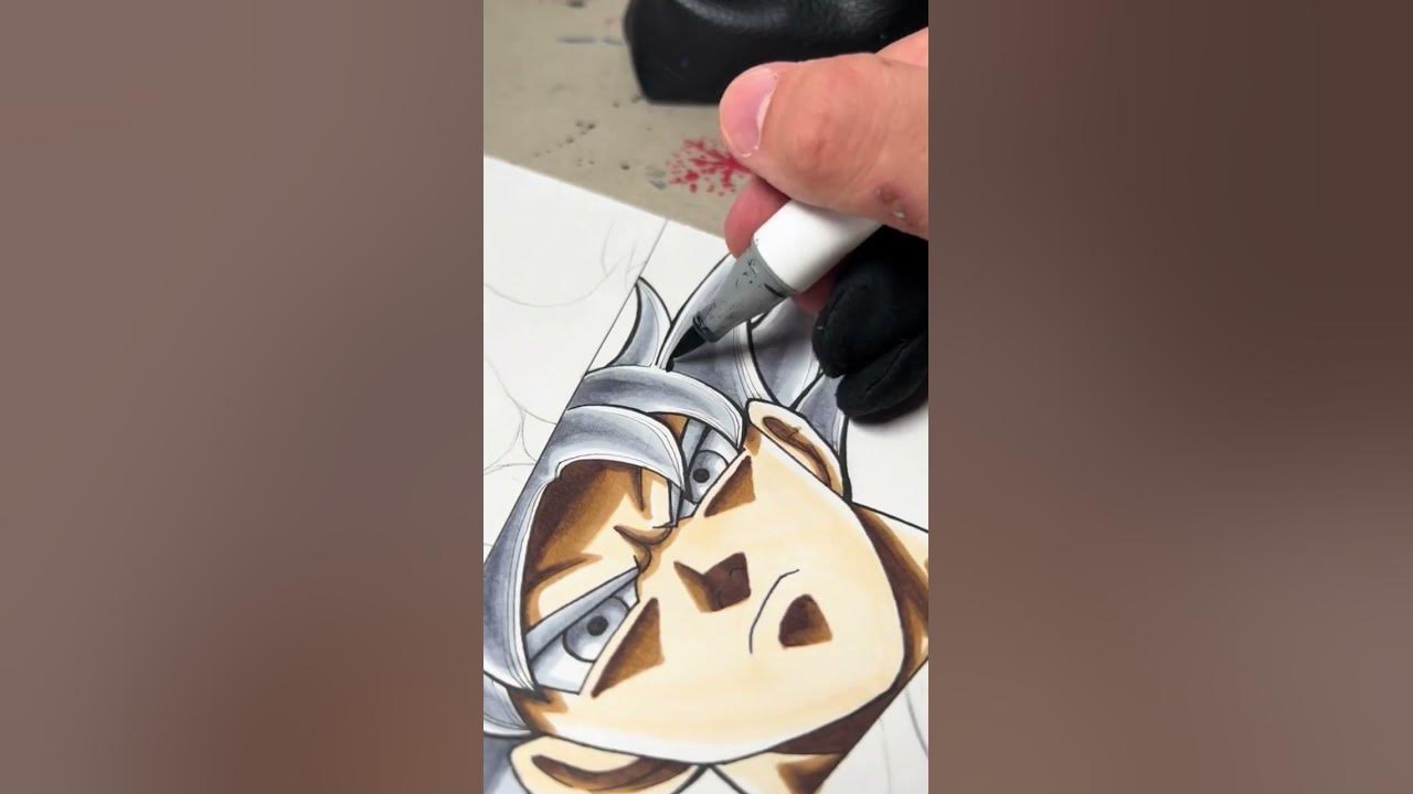 Carlos Arts — 🖋️ Pintura em Progresso do Goku Instinto Superior