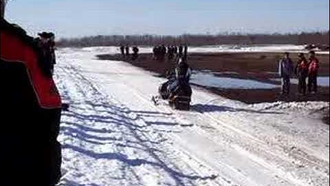 UB Turbo Diesel Snowmobile; Acceleration Test 2