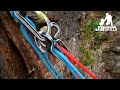 How to use a climbing belay device in guide mode including lowering, Black Diamond ATC / DMM Pivot