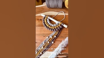 Tutorial Makramee Herbst Wandbehang #macrame #tutorial #diy #autumn