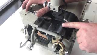 CB 801 Bell Knife Skiver   Initial settings & adjustments