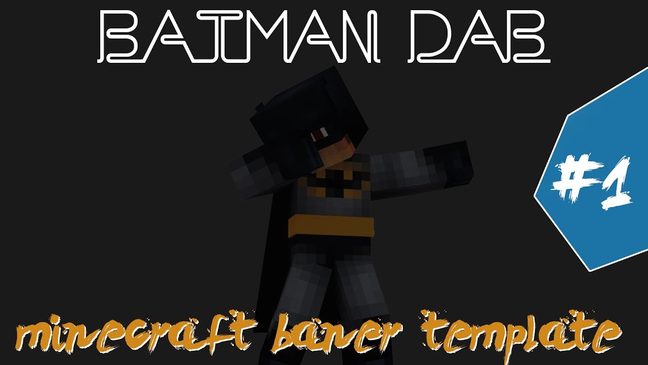 Minecraft Banner Template 1 Batman Dab Youtube