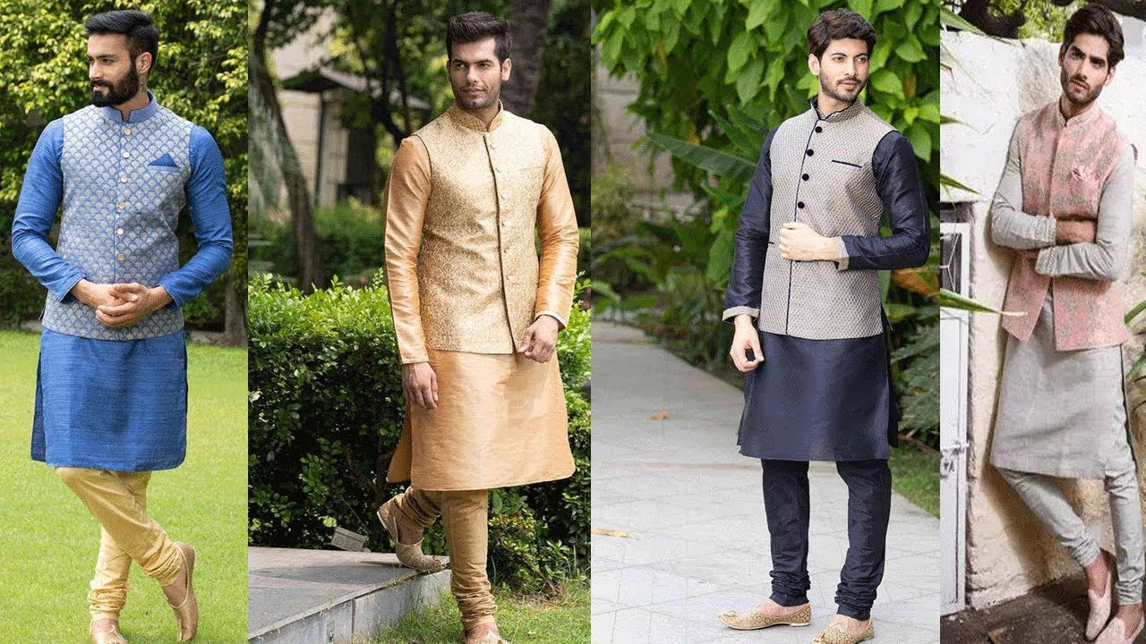 Latest Men Kurta Pajama With Nehru Jackets Designs||Men Party Wear ...