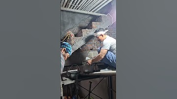 #construction Trát cầu thang cuối ngày