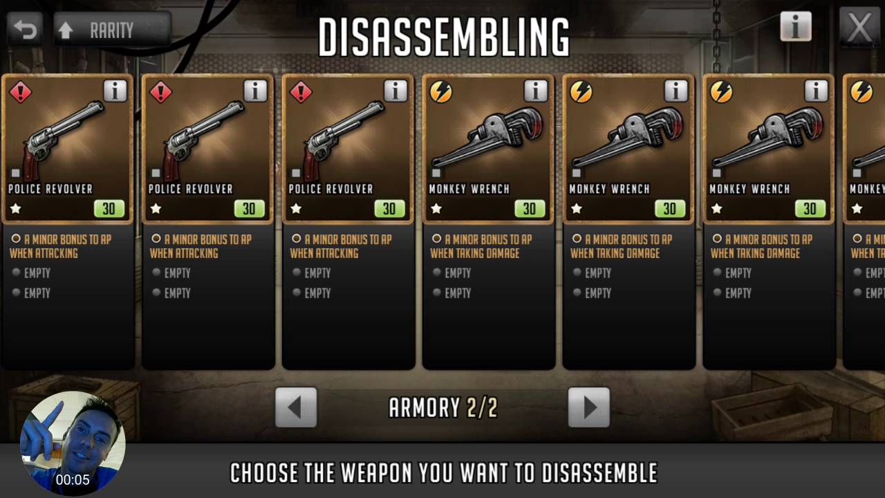 Walking Dead Road To Survival Armory Chart