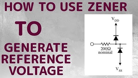 How to Generate Voltage Reference Using Zener Diode