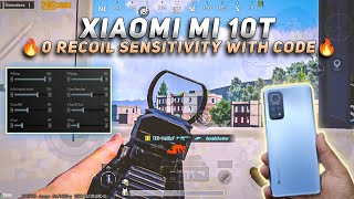 Xiaomi Mi 10T No recoil Sensitivity&Settings BGMI/PUBG |Best Sensitivity & Control on Xiaomi Mi 10T🔥