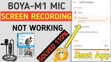 BOYA-M1 MIC Not Working In Screen Recording| Problem Solved | Boya-M1Mic