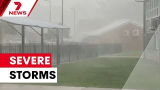 Schools Locked Down And Pga Suspended For South East Queensland Storms 7News