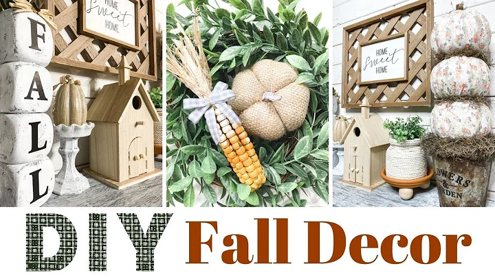 ** WOW ** 3 Easy FALL Dollar Tree DIY's | Farmhouse Styled