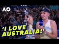 Elena Rybakina sends crowd WILD in incredible interview | AO 2026 | Wide World of Sports