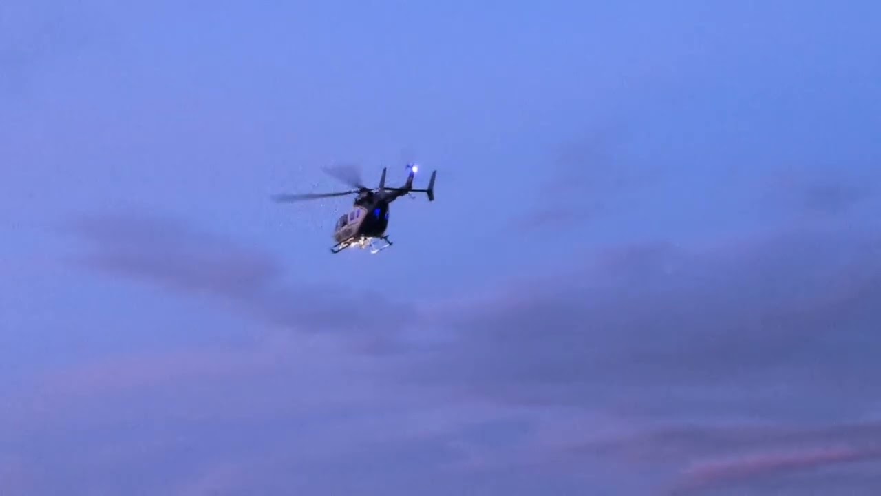 Two Life Flight Helicopters Land In Beech Creek Pennsylvania