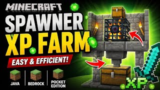 Minecraft Easy XP Farm 🔥 (Spawner Tutorial) | Bedrock, PE & Java 2026