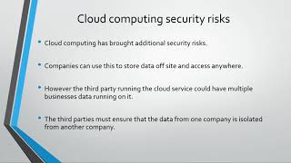 Cloud Computing Risks