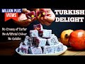 How to make authentic turkish delight at home  lokum recipestepbystep tutorial