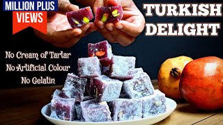 How to Make Authentic TURKISH DELIGHT at Home | Lokum Recipe ~ No Gelatin, No Cream of tartar