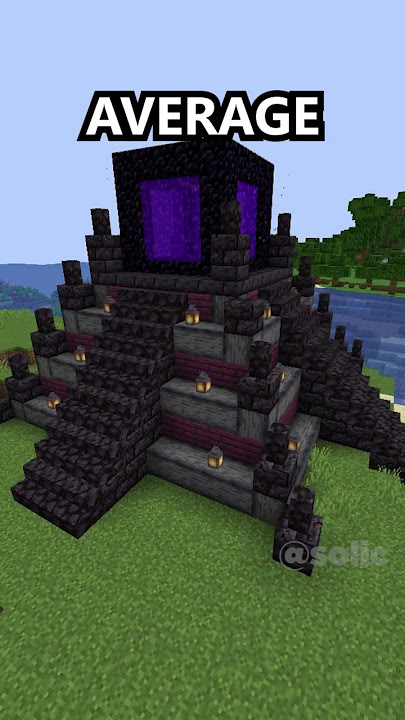 Nether Portal at Different Levels 😱 #shorts