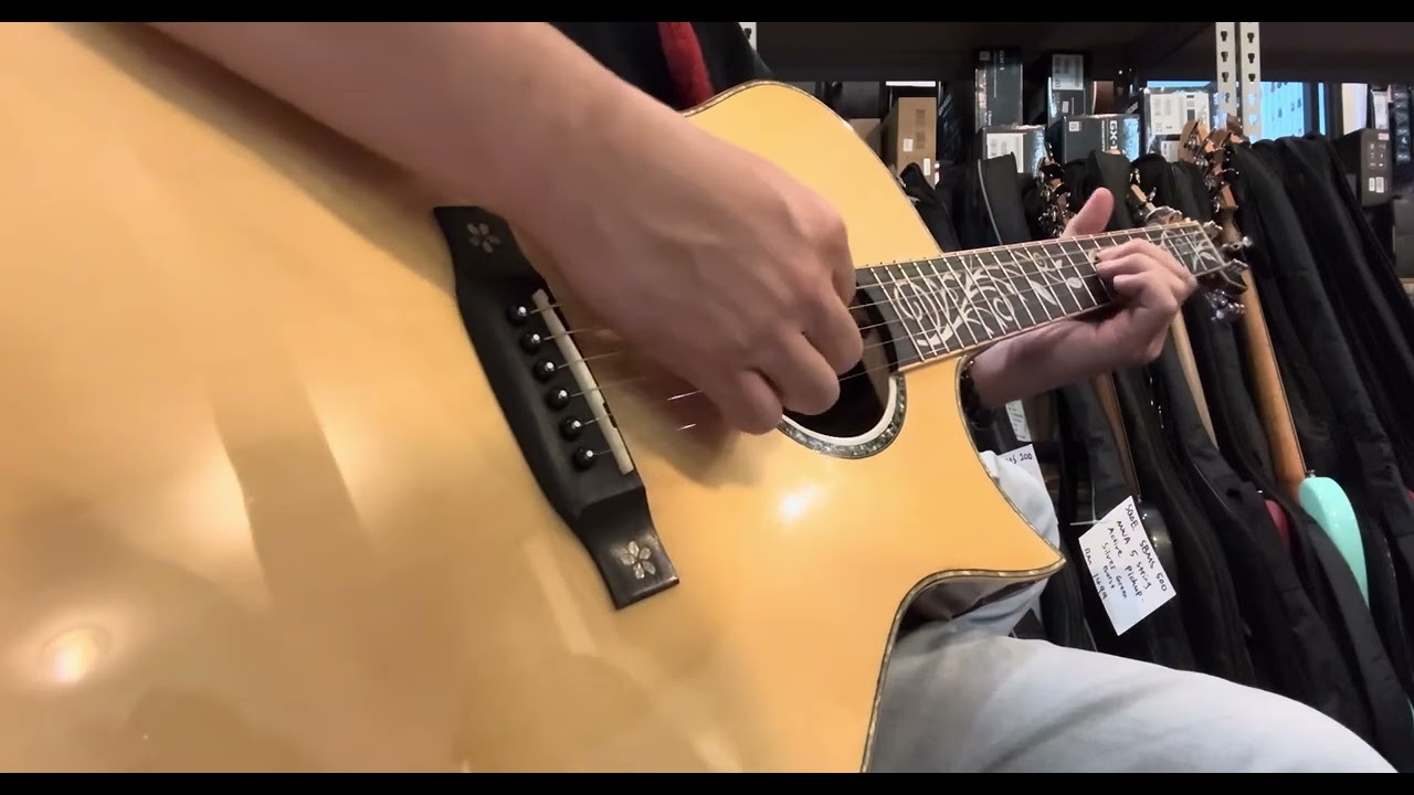 SRIYA Solid Top KS40 Phoebe Nanmu Wood Acoustic Electric Guitar Pickup Fishman