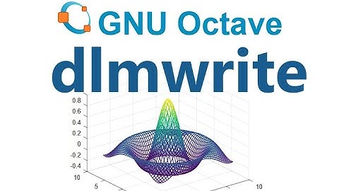Octave: Writing matrices to file: dlmwrite