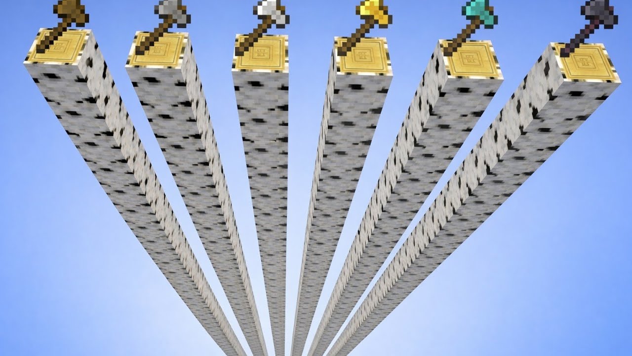 Which minecraft axe is faster ?