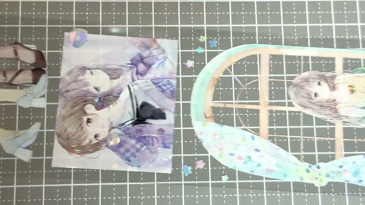 studio6】両小無猜3 -PET貝殻光 - 沼のオアシス 海外マステのカット販売店