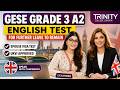 A2  English Test  Spoken Exam ||GESE Grade 3|| Trinity College London
