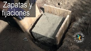 Fijar y asegurar pérgolas y otras estructuras de madera en el jardín (Bricocrack)