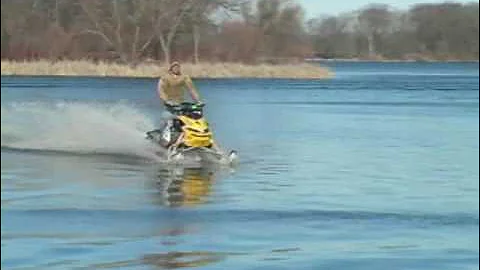 Water Skipping Snowmobile