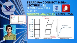 Staad Pro Connect Edition : 16 Seismic Analysis [Part-II] [Pushover Analysis]