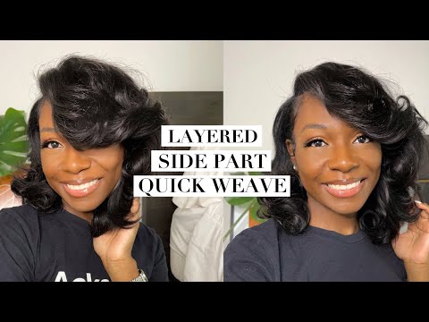 Traditional side part quick weave bob 💕 #quickweave #quickweavebob #... |  TikTok