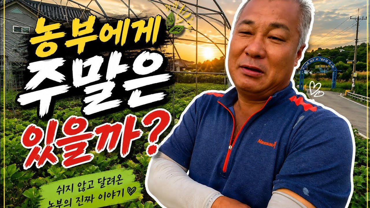 농부에게 주말은 있을까? 부업농부 최봉열 너무좋다