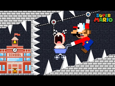 Mario Takes BABY to the SCHOOL - Game Animation