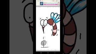 Cara Mudah Menggambar Nyamuk | Easy Draw Mosquito #drawingtutorial #lineart #drawing #draw #mosquito