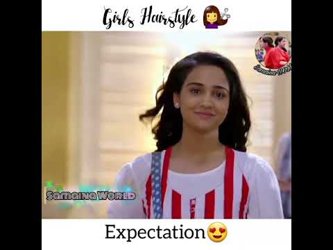 Girls hairstyle💇...//Expectation😍VS reality😂...//yeh un dinon ki baat hai❤️Samaina#shorts #samaina