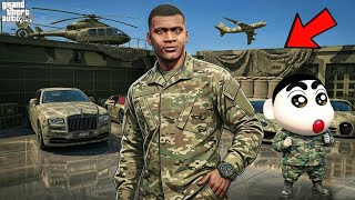 Franklin &amp; Shinchan Become MILITARY COLONEL 😱🔥 | GTA 5