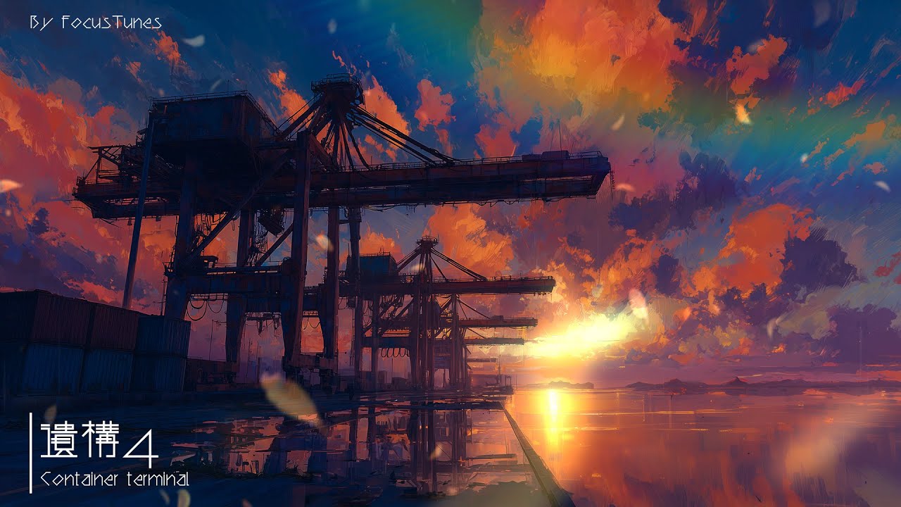 [BGM w/ Vocal] 遺構4 - Container terminal | 作業 勉強 散歩 創作活動 chillout relax #ai #aiart