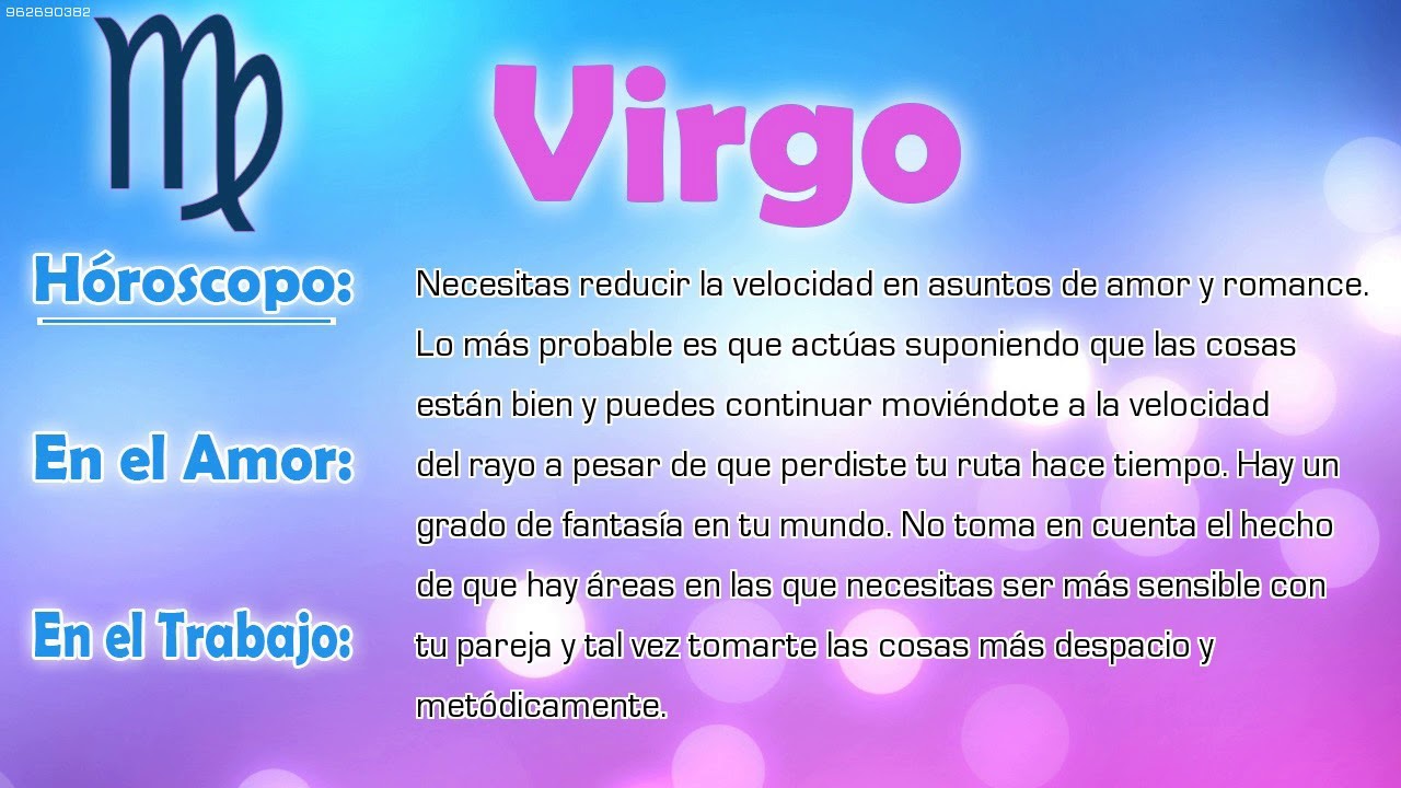 Horóscopo del día Virgo 24/03/2020 YouTube