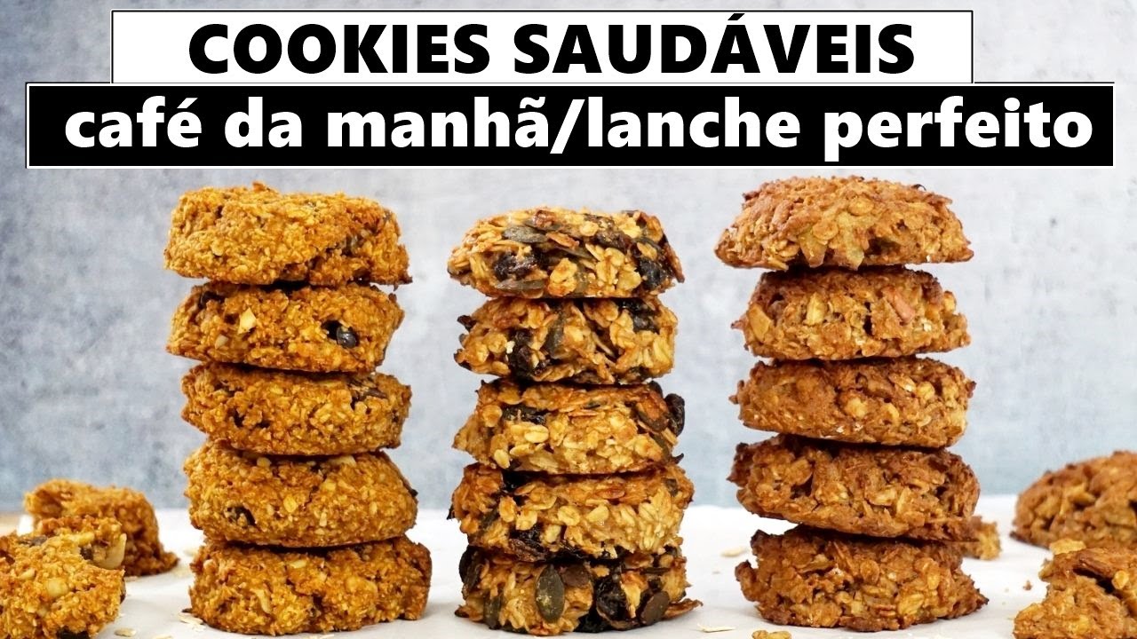 MUITO FÁCEIS DE PREPARAR / Cookies veganos de café da manhã e lanchinho deliciosos