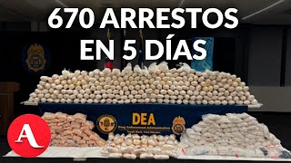 DEA reports seizure of 77 tons of drugs linked to the CJNG