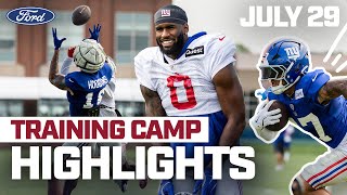 Training Camp Highlights: First Day of Pads 🔥 | New York Giants